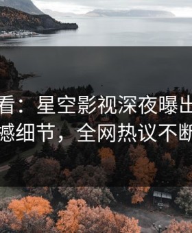 限时查看：星空影视深夜曝出内幕震撼细节，全网热议不断