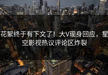 花絮终于有下文了！大V现身回应，星空影视热议评论区炸裂