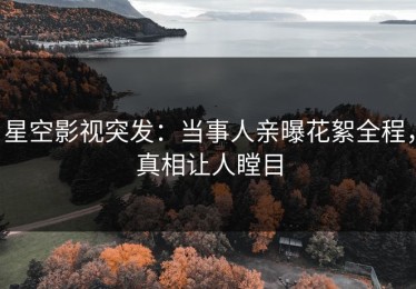 星空影视突发：当事人亲曝花絮全程，真相让人瞠目