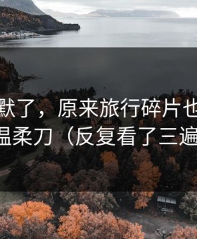 看完沉默了，原来旅行碎片也会这么温柔刀（反复看了三遍）